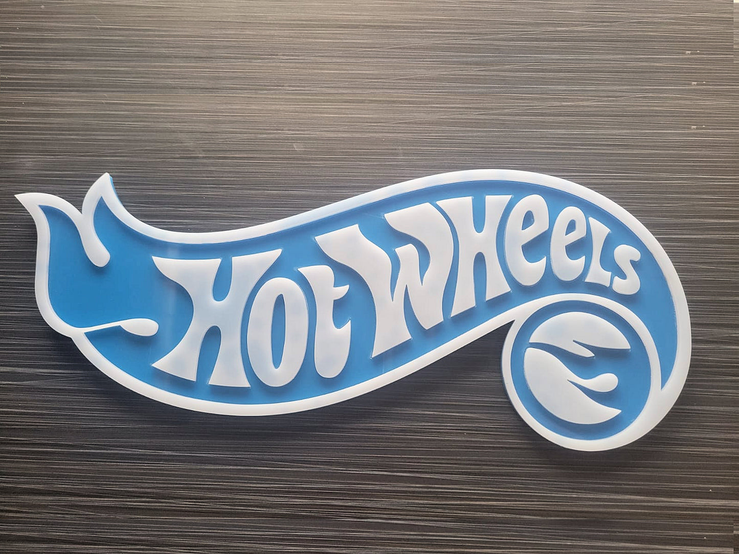Hot Wheels Treasure Hunt Logo  3D sign