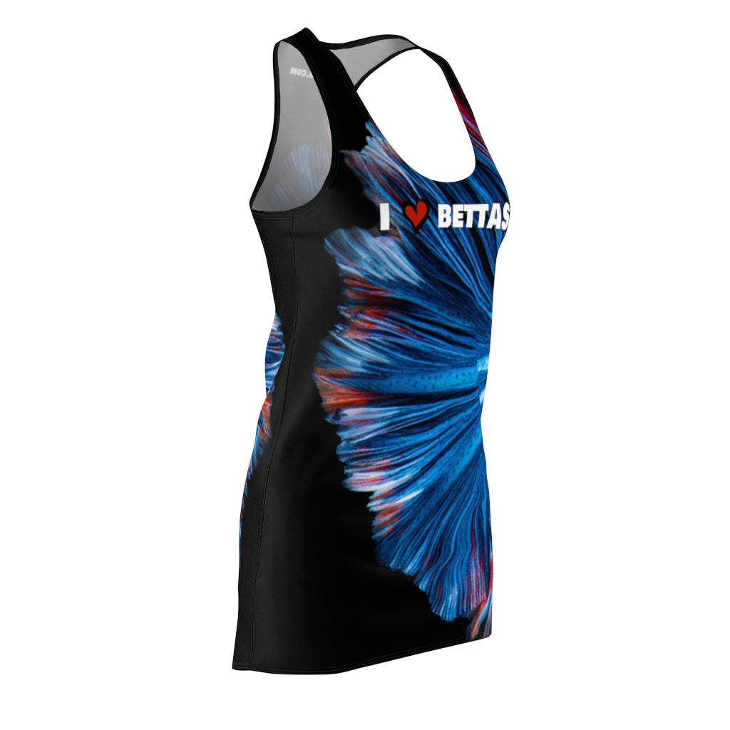 NWBettas "I Love Bettas" Women's Racerback Dress
