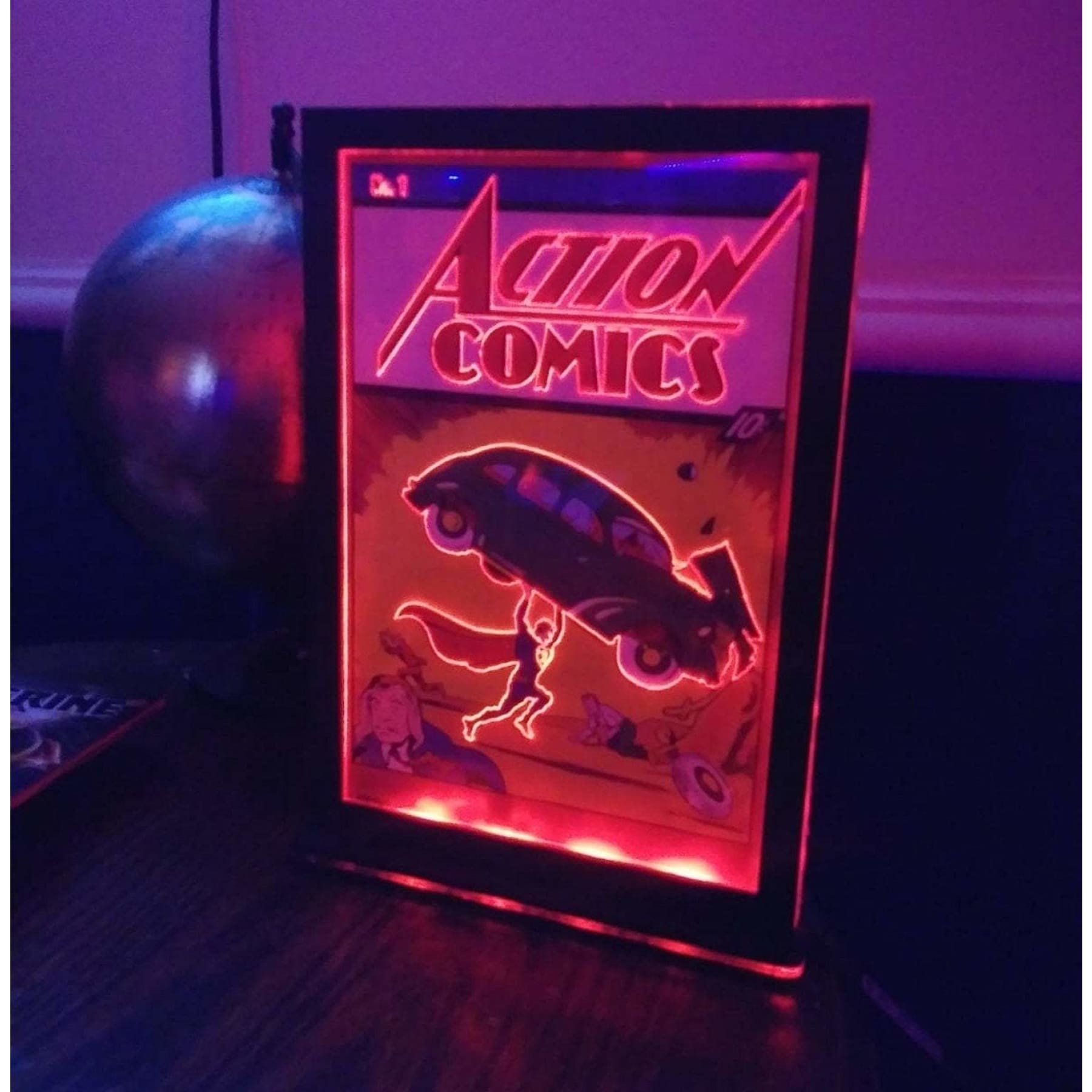 15x10" Acrylic LED Comic Poster Display Custom made for any cover you want!