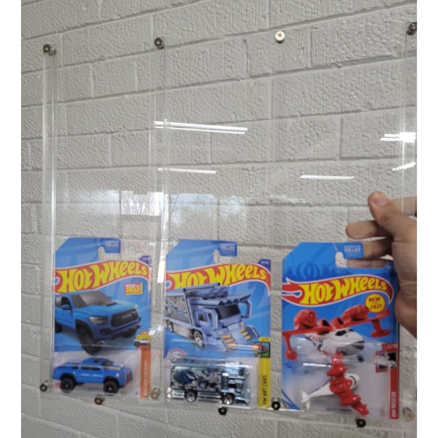 Acrylic Display for Diecast 1/64 in blister, Hot Wheels, Matchbox and more