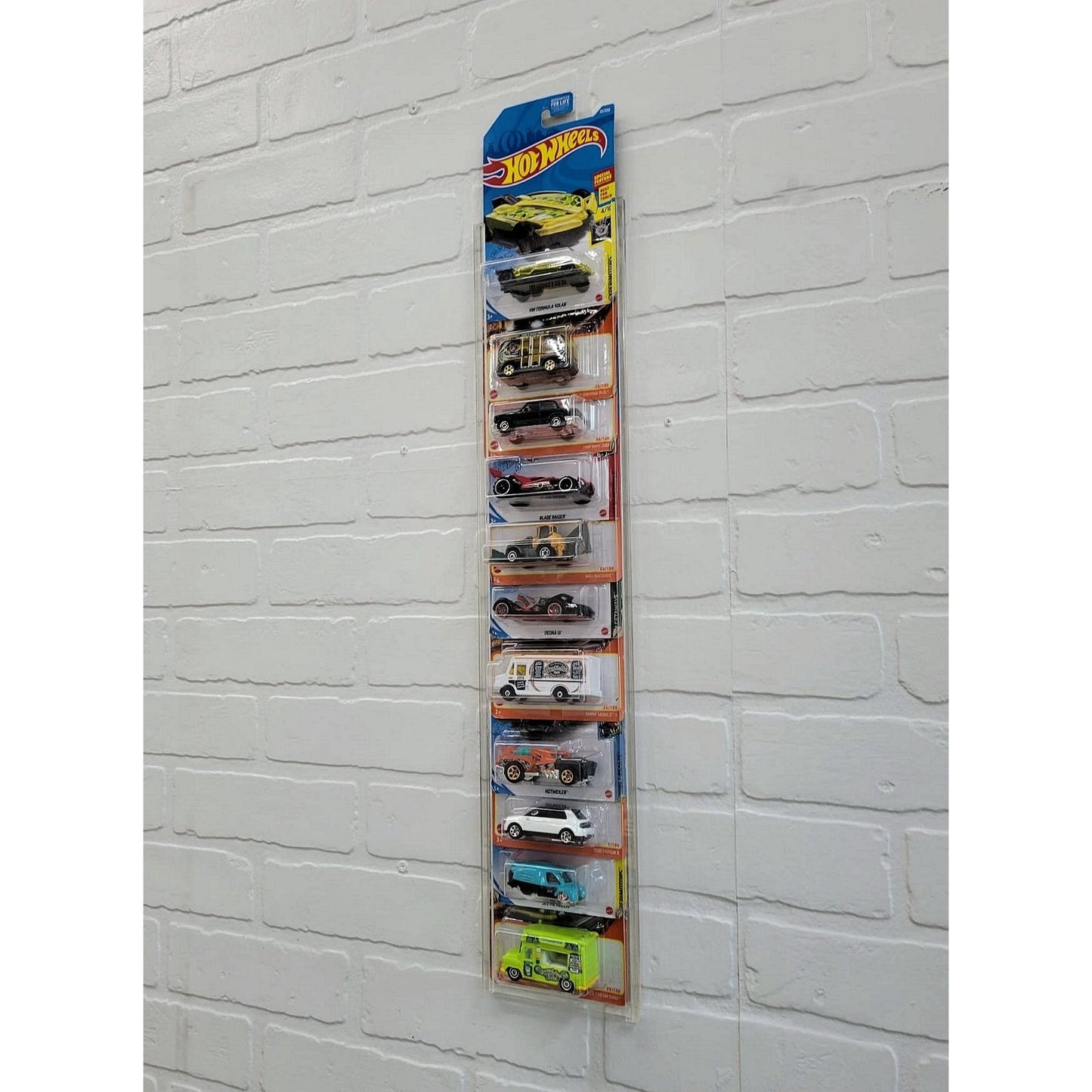 3 Pack Acrylic Display Rack for Diecast 1/64 in blister, Hot Wheels, Matchbox and more