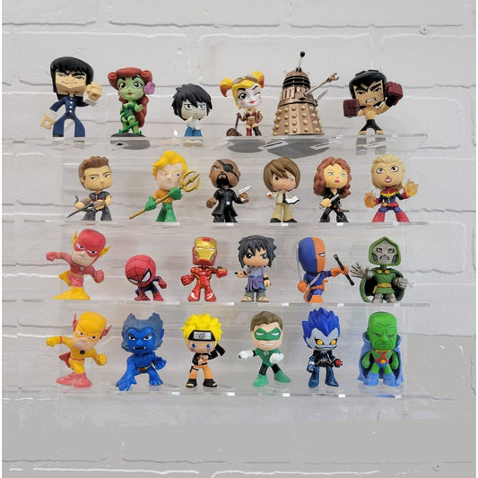 Acrylic Wall Display Case for 24 Mini Figurines, No Assembly Required, just Hang on