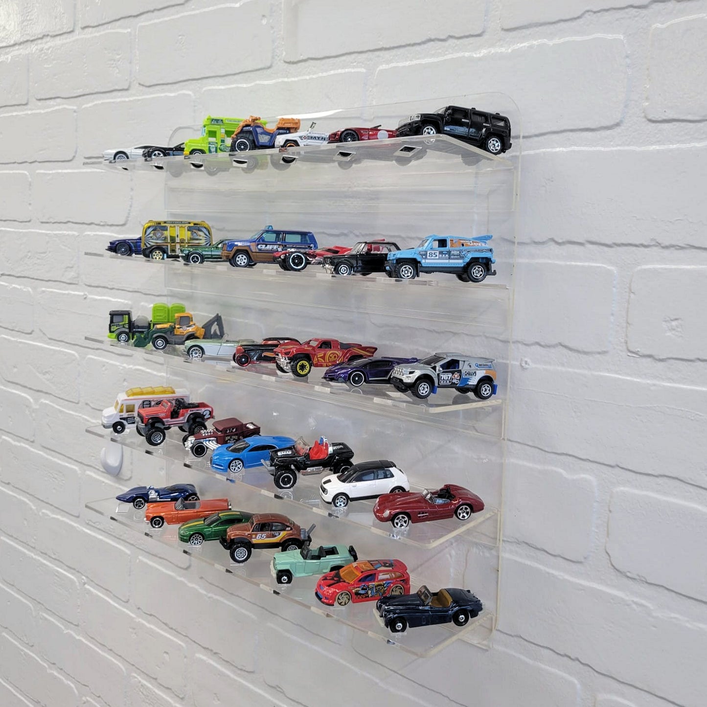 Acrylic Display for 35 Diecast 1/64, Hot Wheels, Matchbox and more