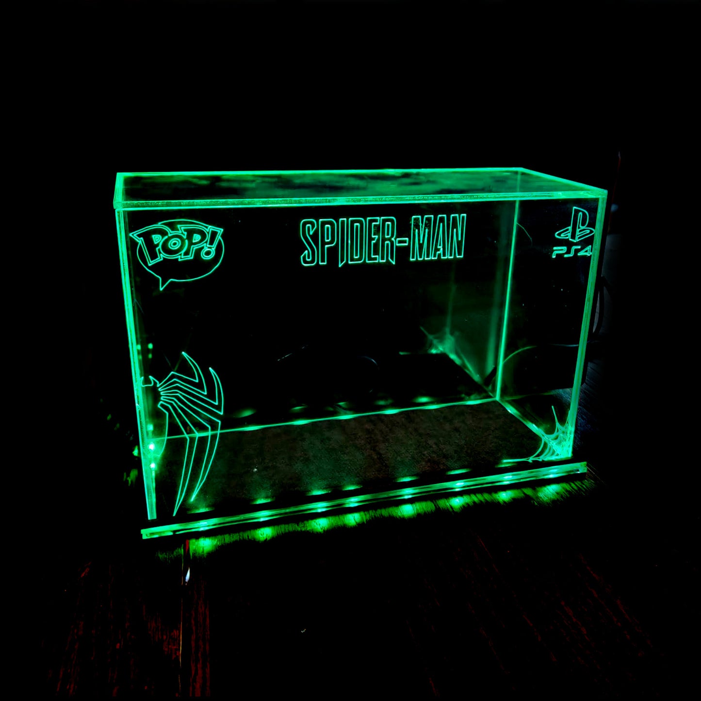 Acrylic LED Display Case for 2 Boxed Funko Pop, custom made