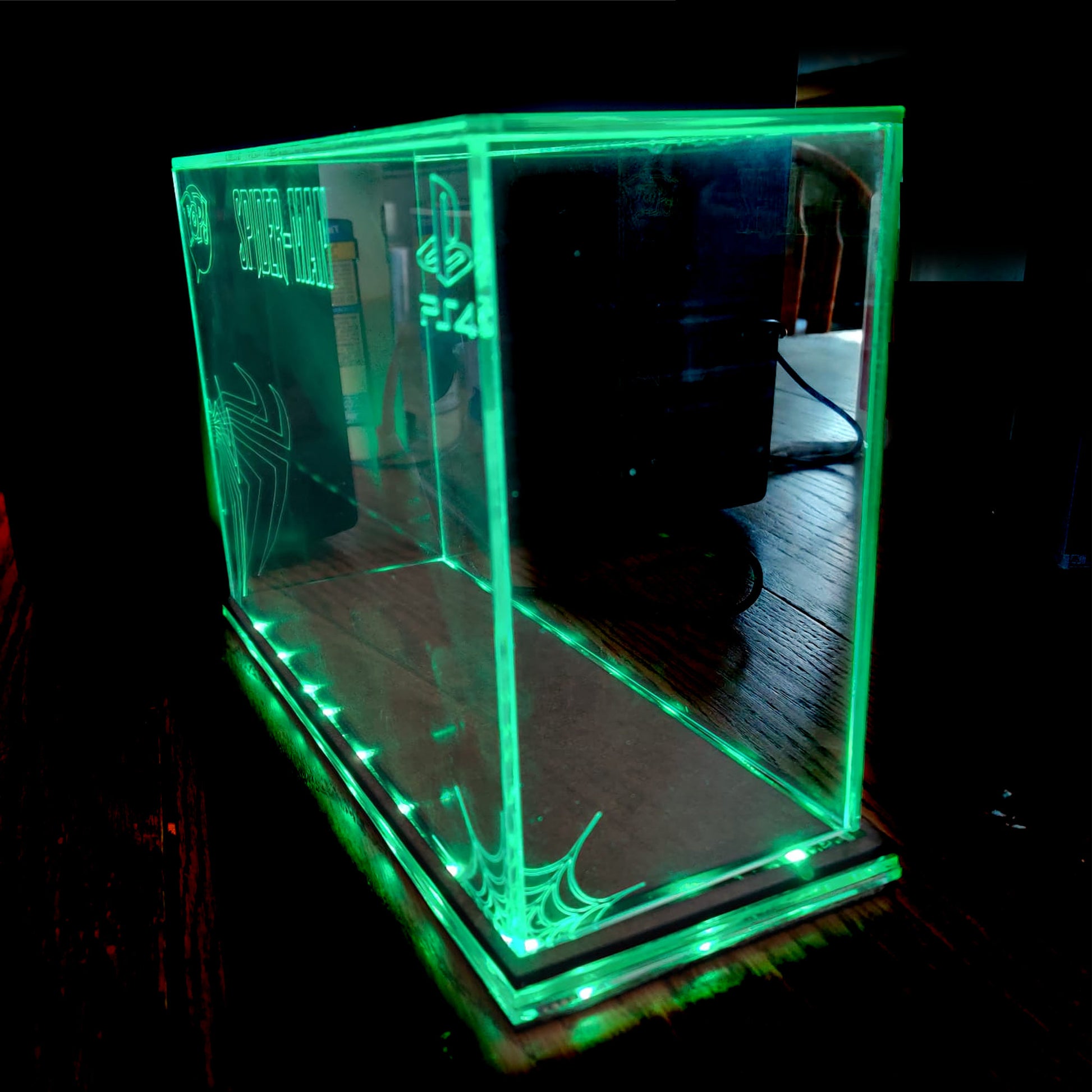 Acrylic LED Display Case for 2 Boxed Funko Pop, custom made