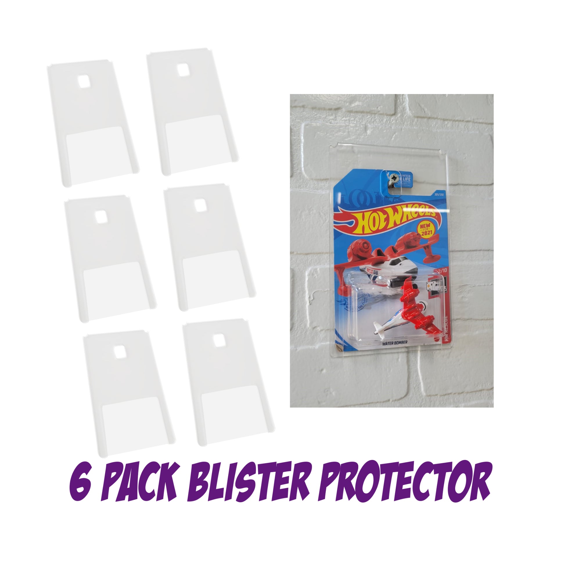Acrylic Display Single Blister Protector Hot Wheels, Matchbox