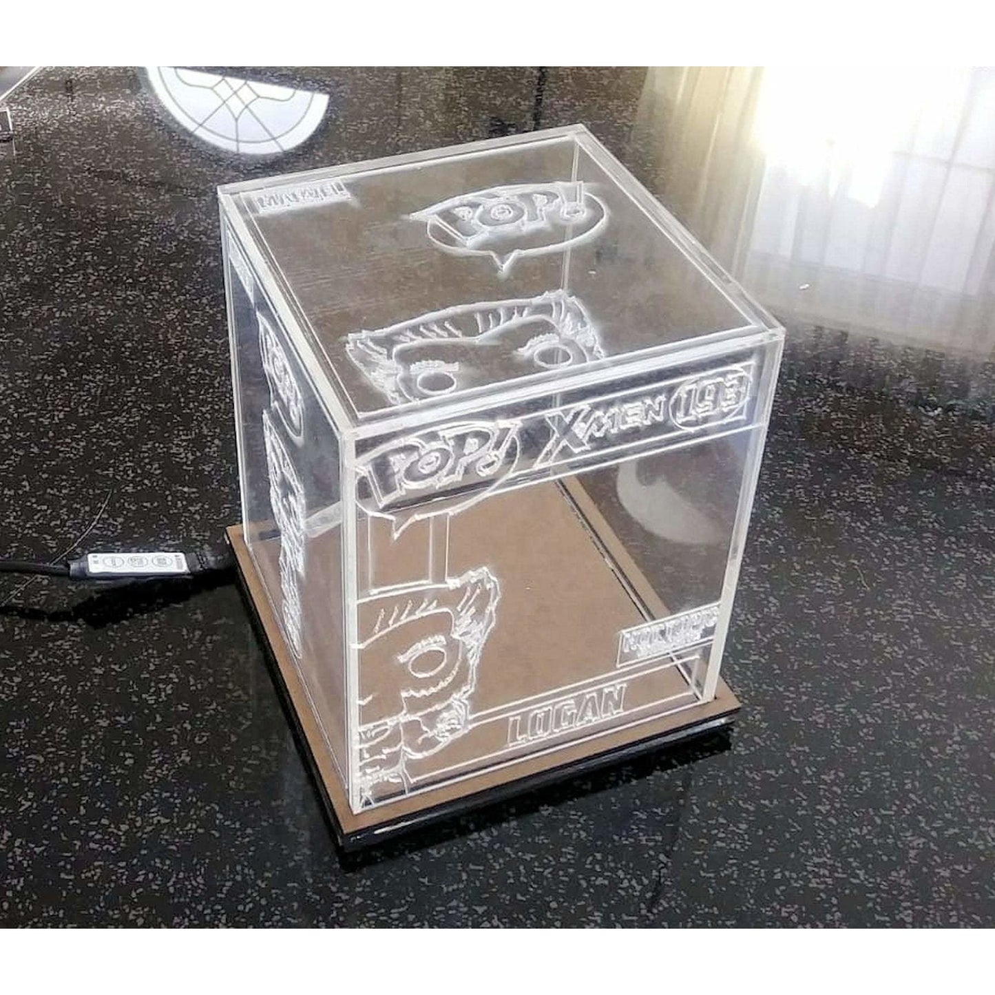 Acrylic Case Box for Unboxed Funko Pop. 3 Sides Design Custom Made Any Character No LED