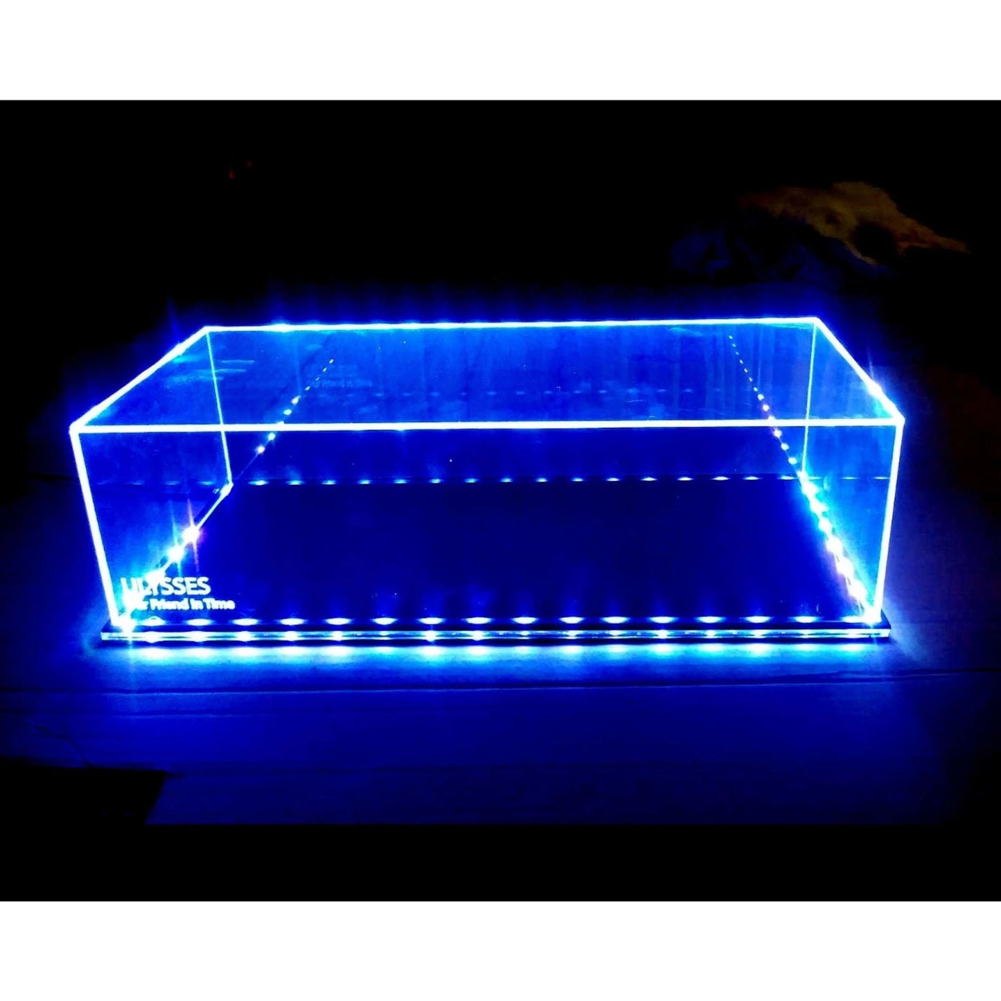 Acrylic Large LED Display Case with inscription