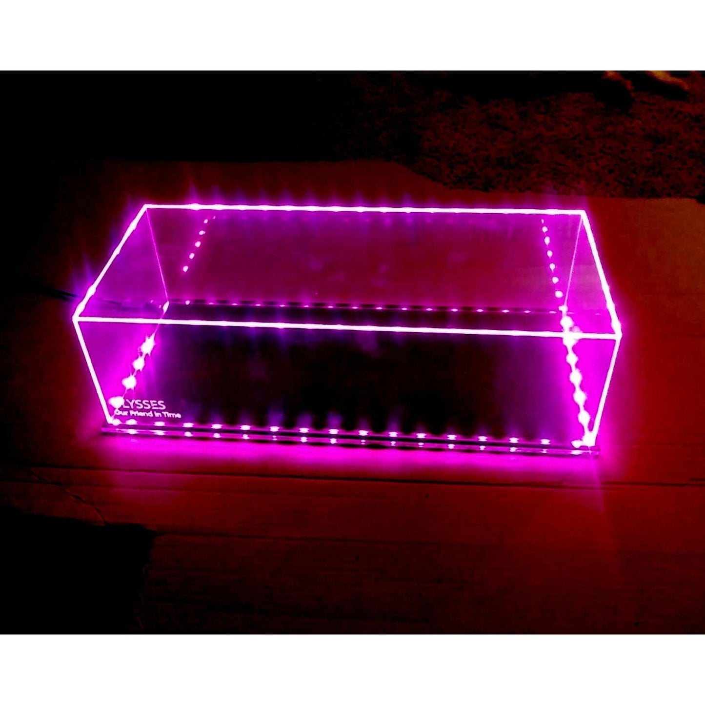 Acrylic Large LED Display Case with inscription