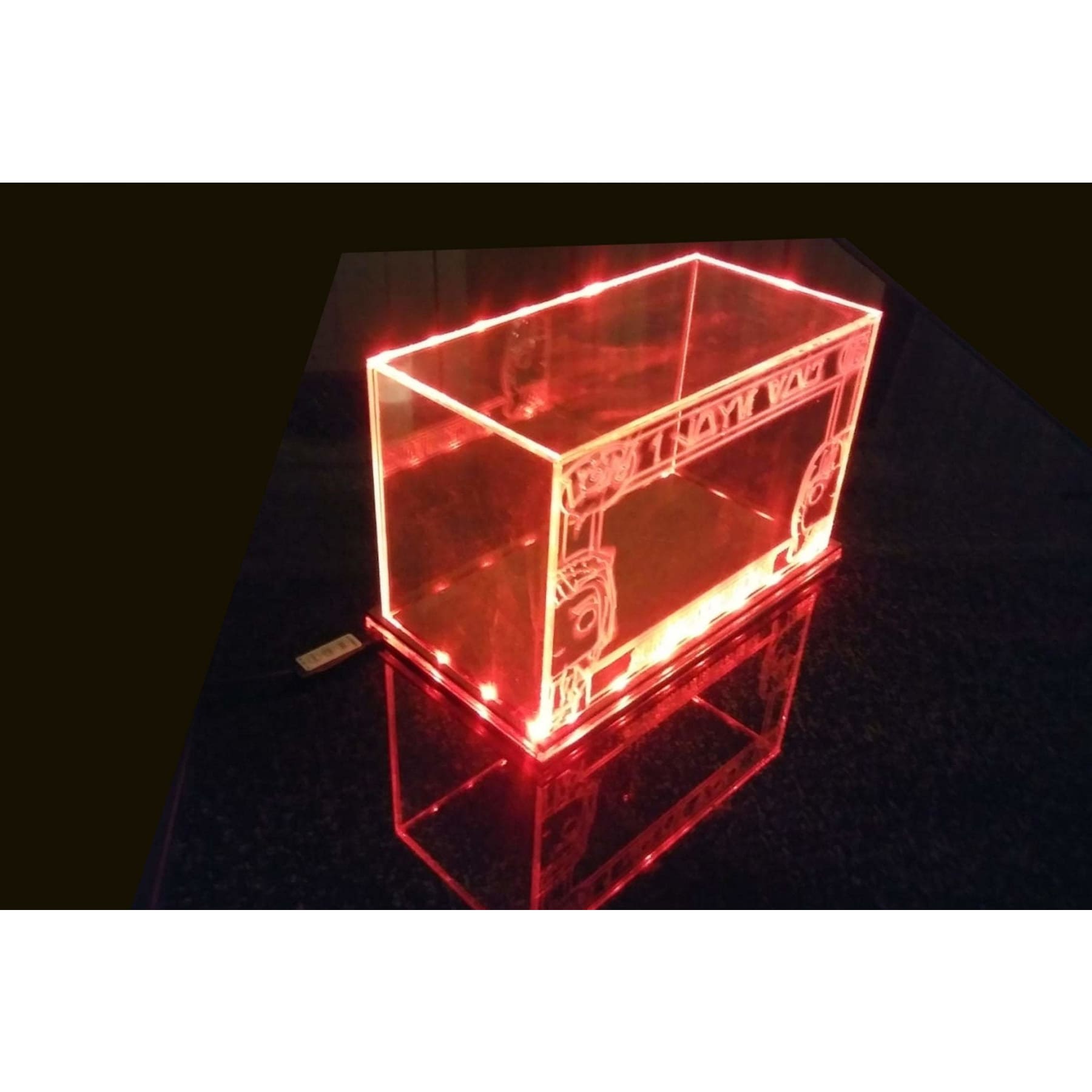 Acrylic LED Display Case for 2 Unboxed Funko Pop, custom made