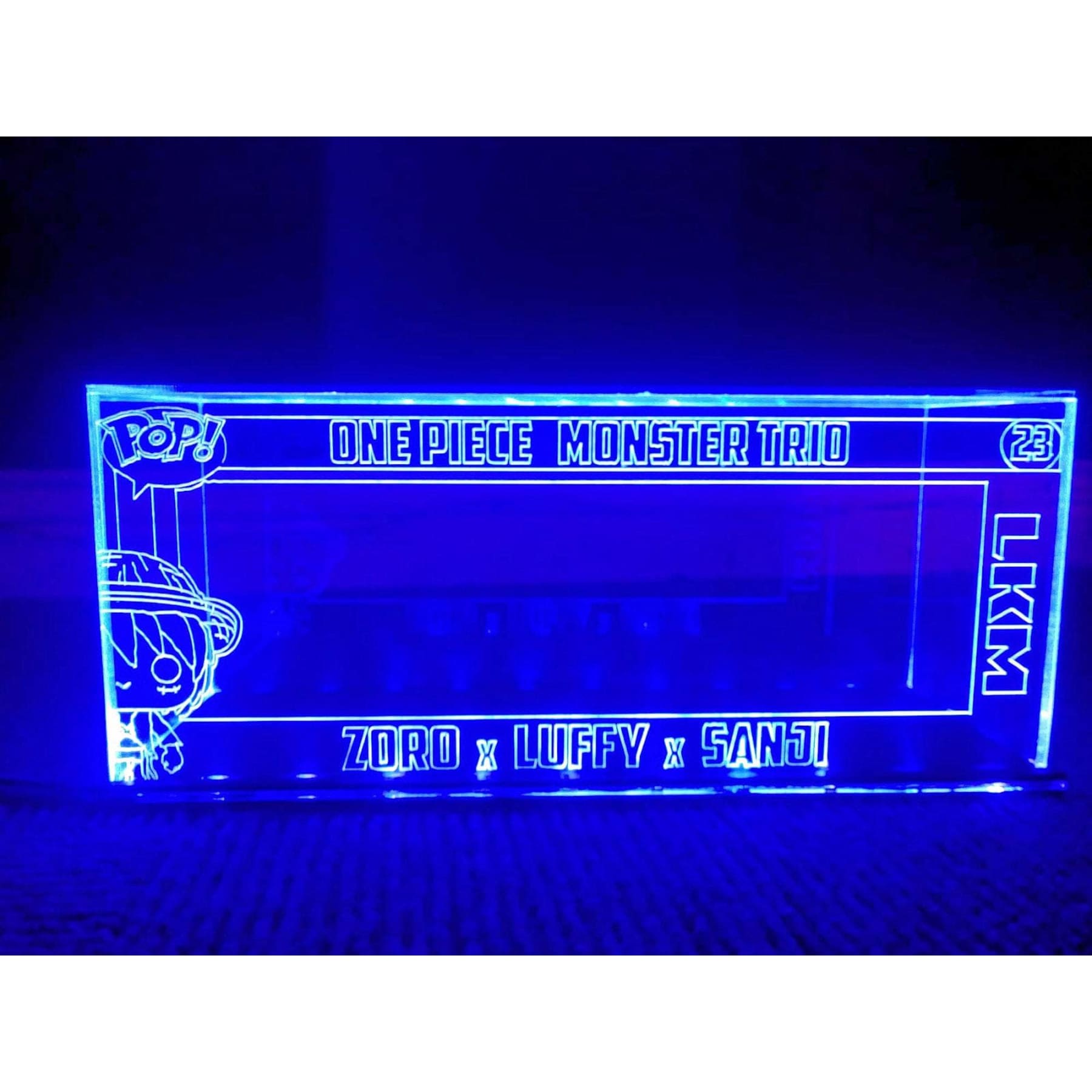 Acrylic LED Display Case for 3 Unboxed Funko Pop, custom made