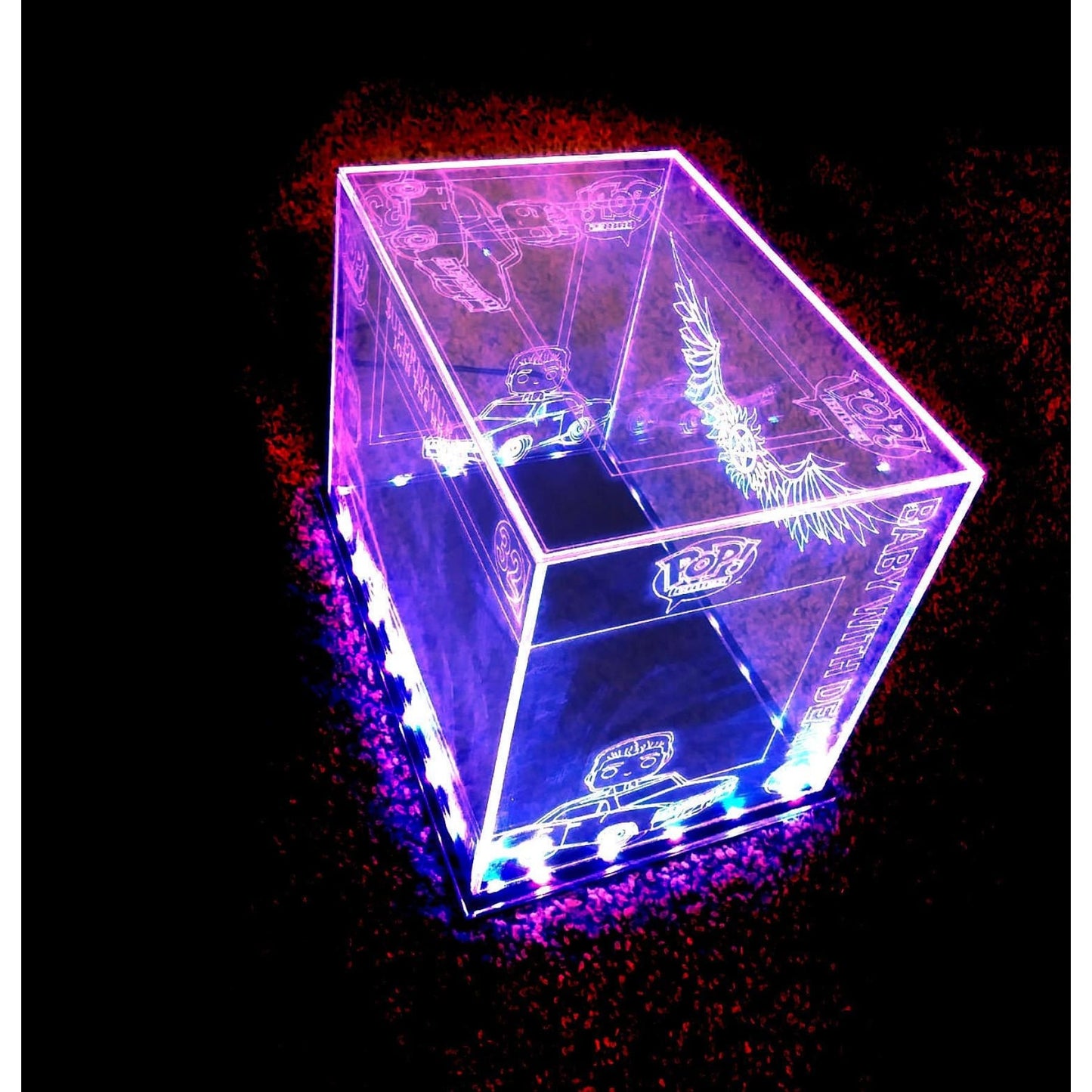 Acrylic LED Display Case for Funko Rides, Any theme