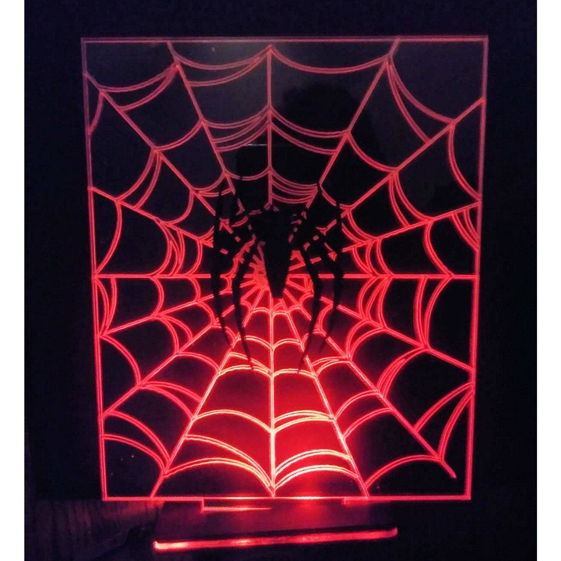 Acrylic LED Lamp Diorama, custom made for Spiderman, Black Panther, Iron Man, and more, many sizes...