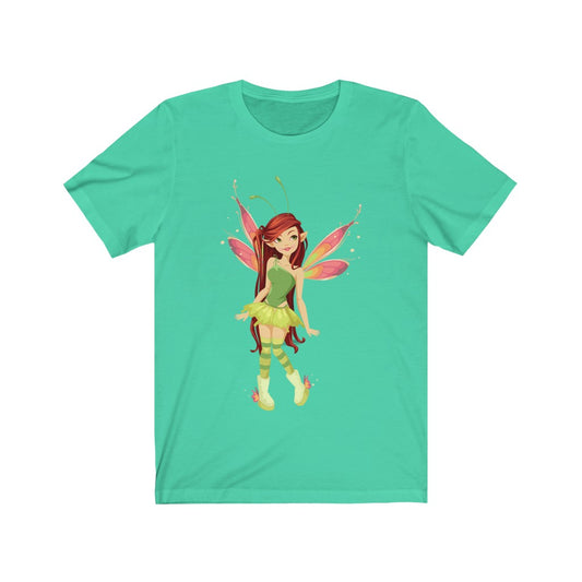 Beautiful Fairy Graphic Tee, Wings on the Back