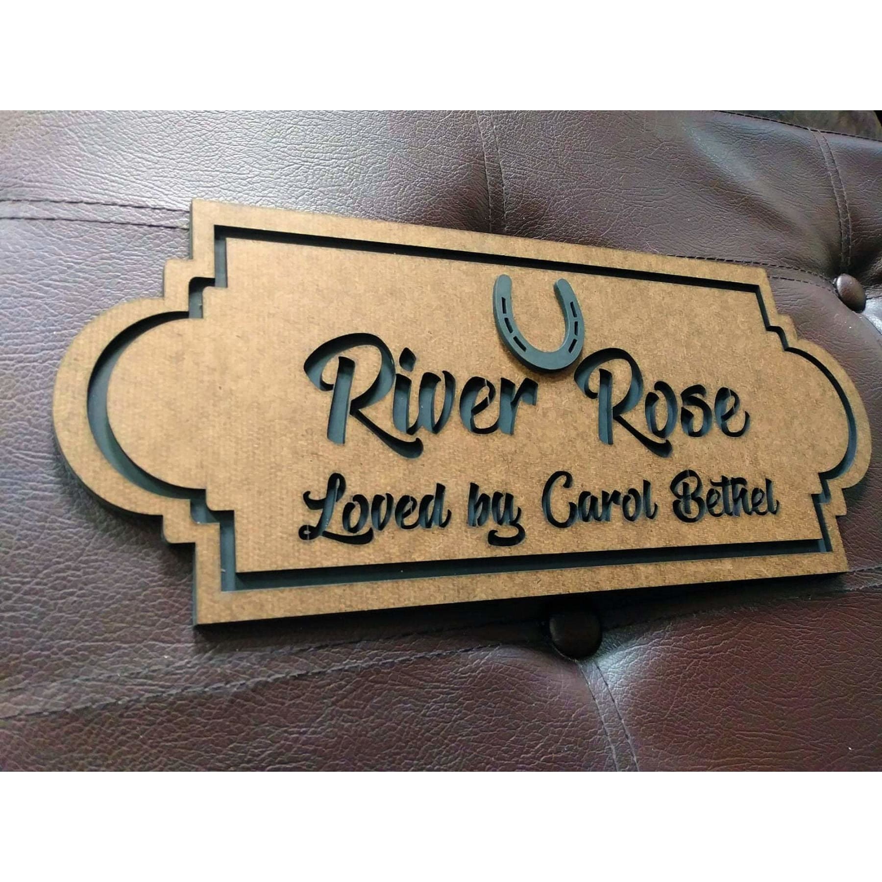 Custom Horse Name Plate