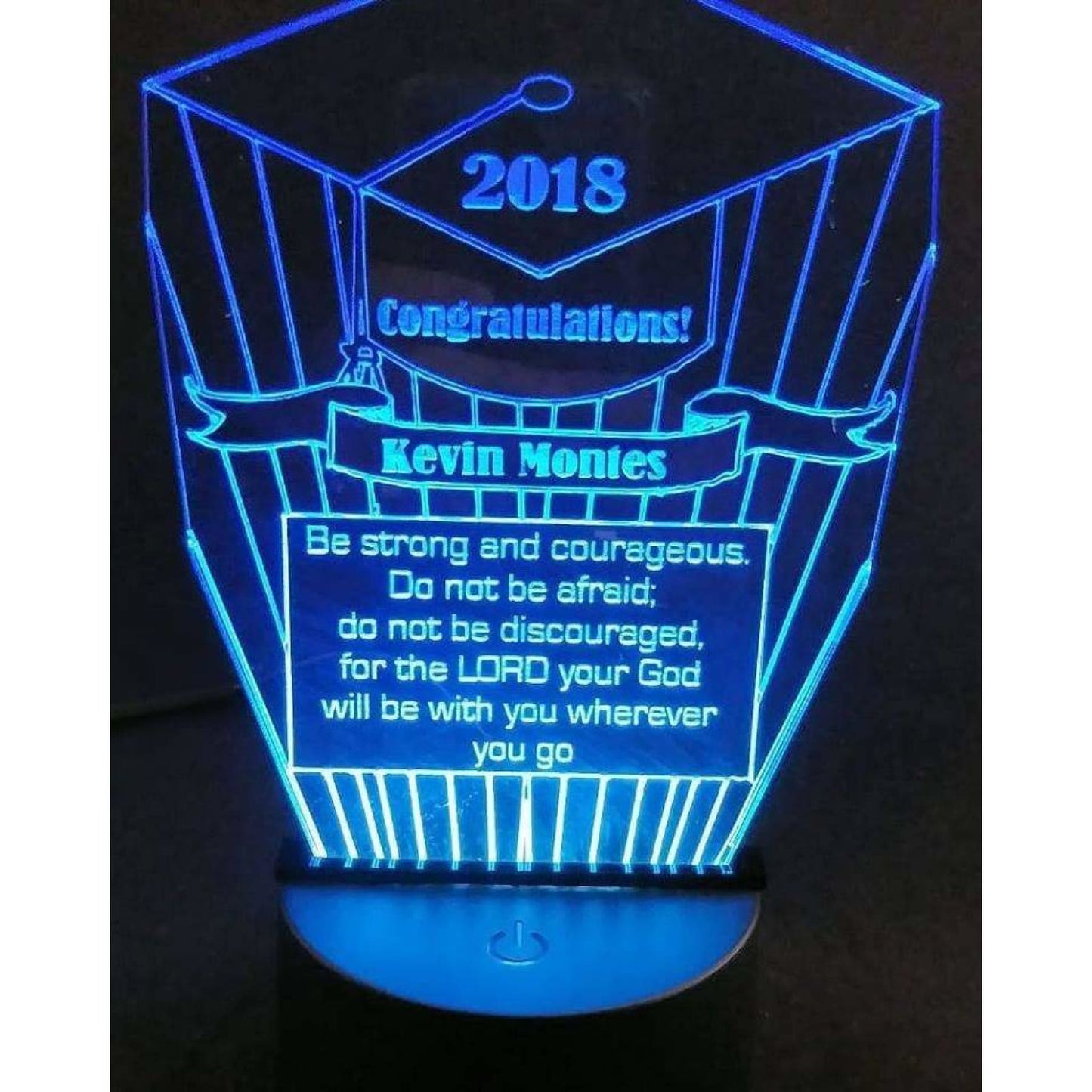 Custom Made LED Lamp, Multicolor Laser Cut Night Lamp