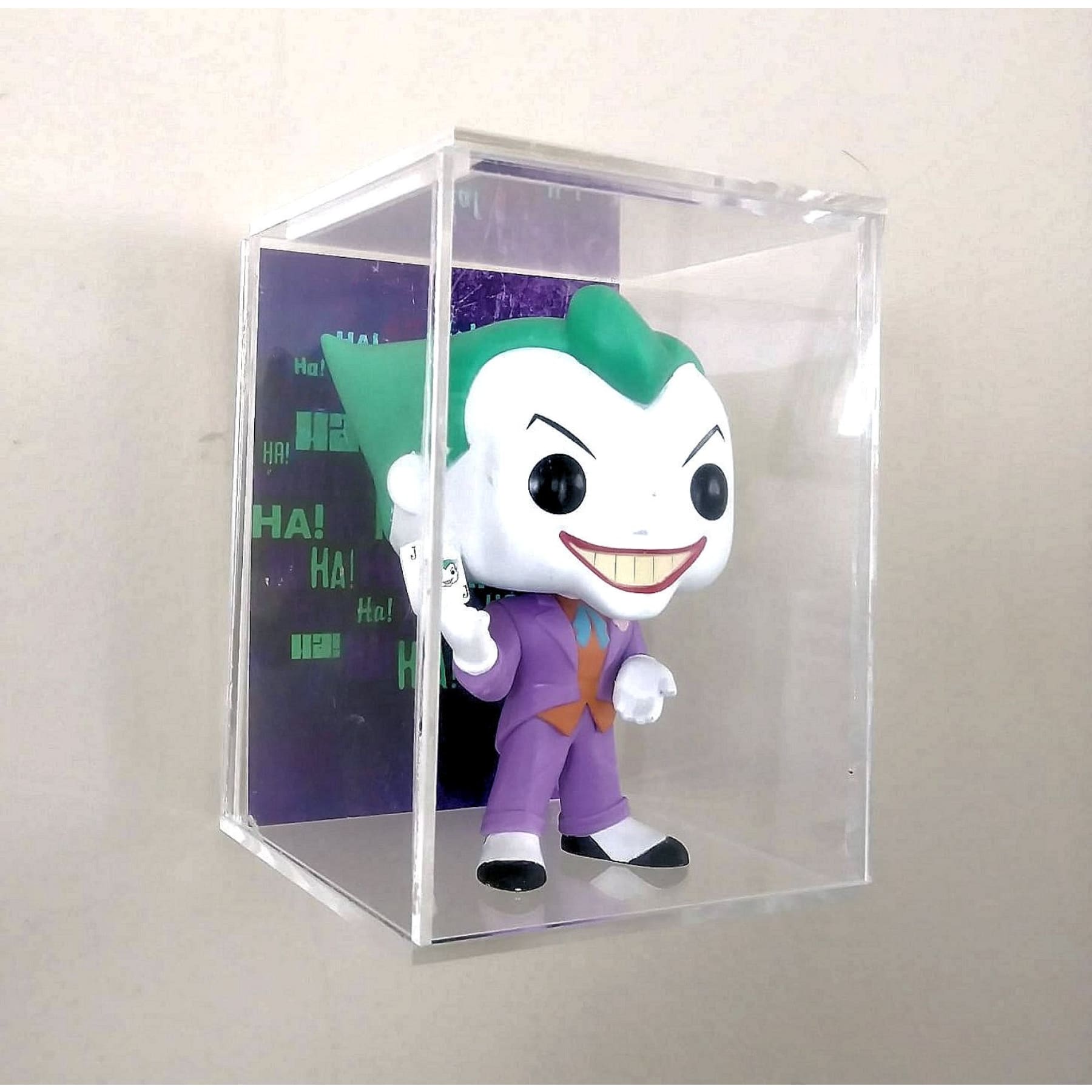 For Funko Pop: Wall Single Case with theme background, acrylic Box