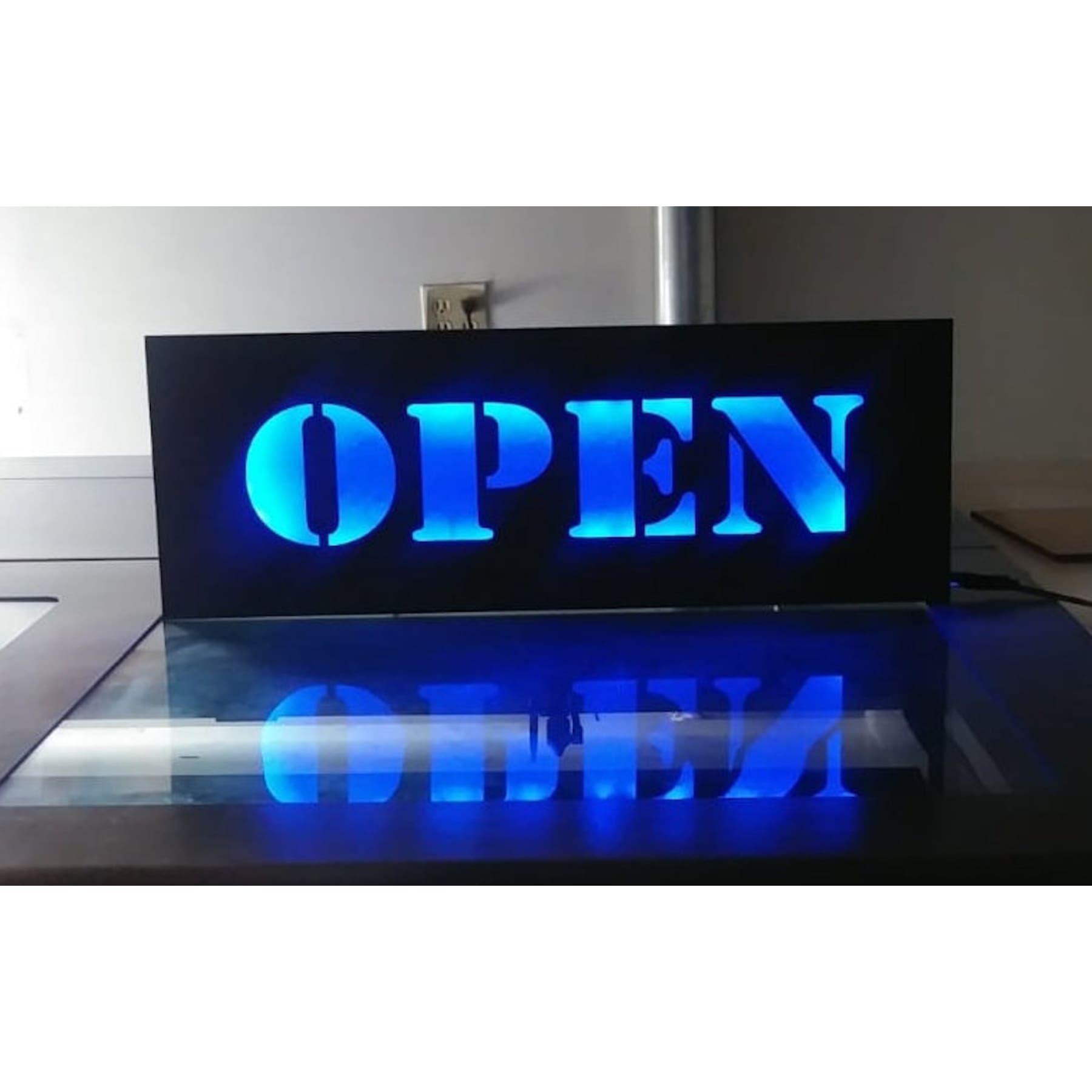 Indoor Custom made OPEN LED Sign, Multicolor