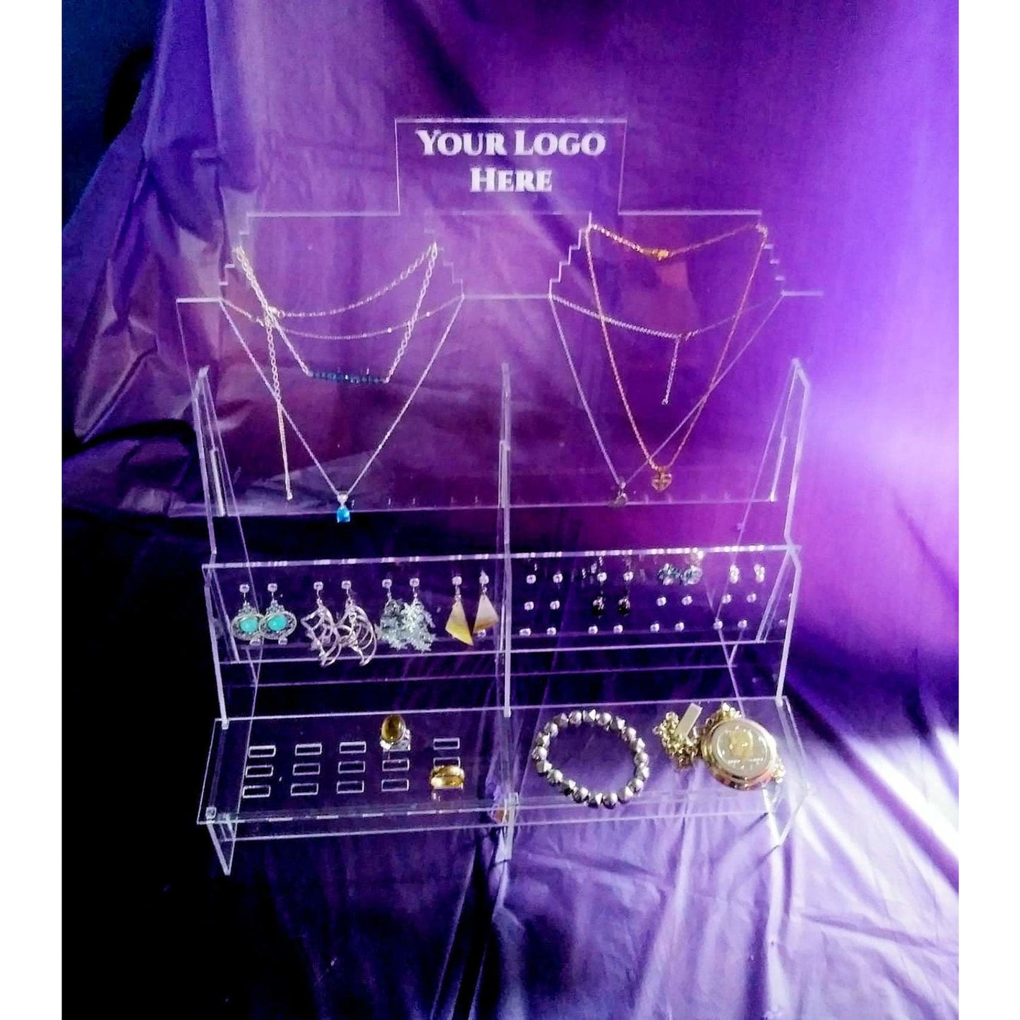Jewelry Display Organizer, ideal for Stands , Shops and Fairs, with Logo