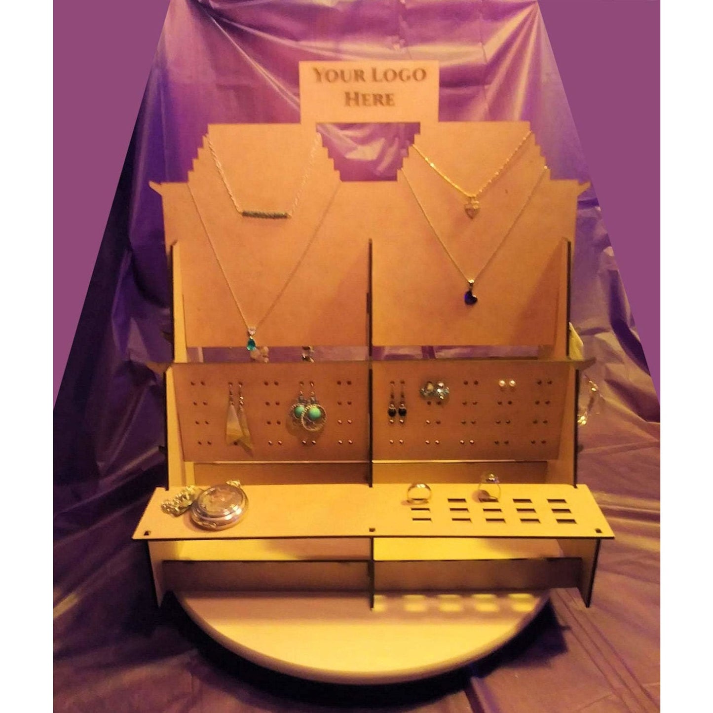 Jewelry Double Side Display Organizer, Ideal for Stands, Shops and fairs. Logo Included