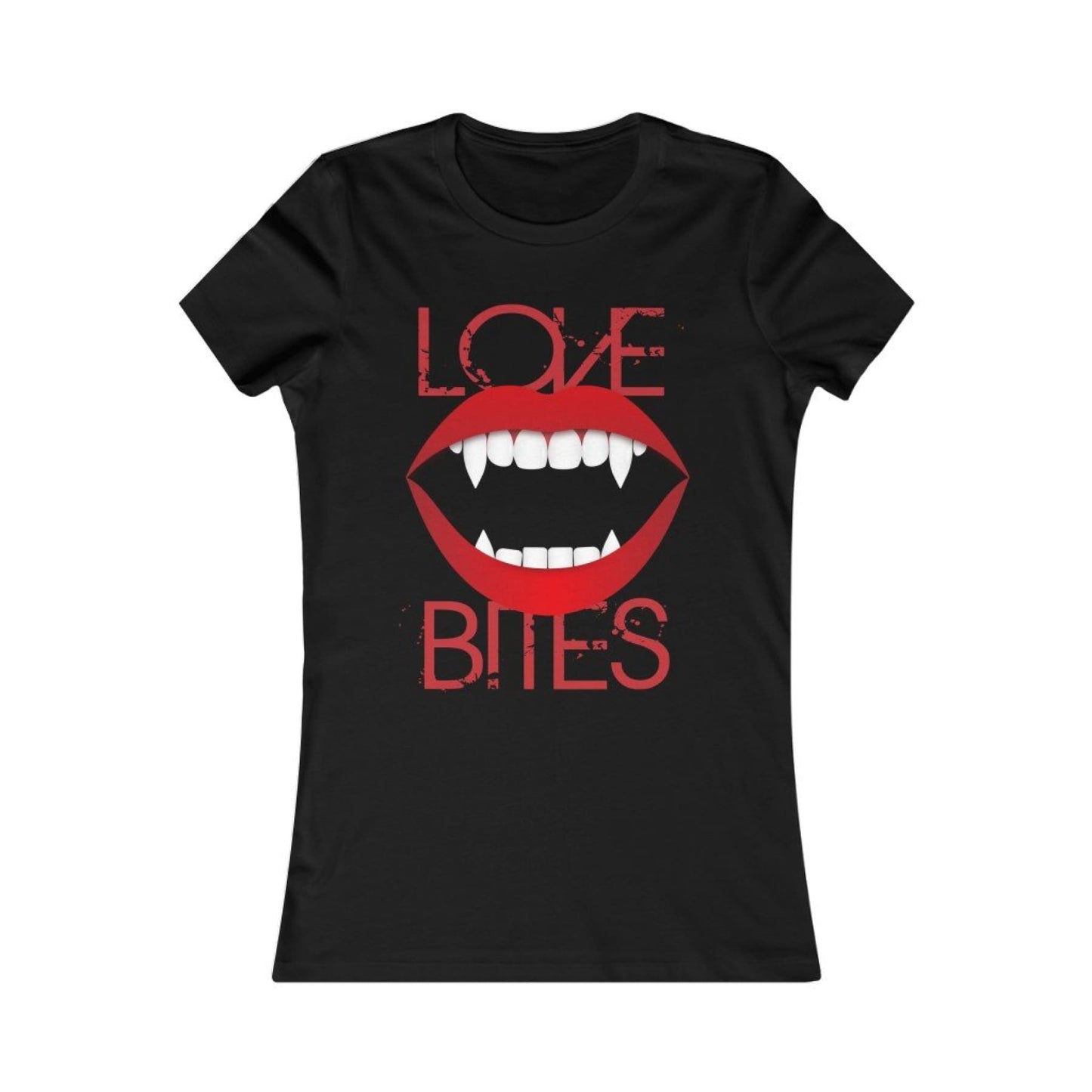 Love Bites, Vampire Fangs Women Tee