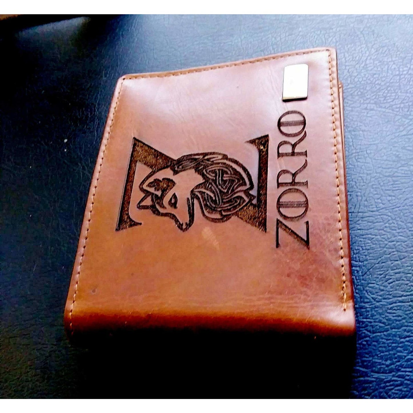 Personalized Elegant Leather Wallet, with Custom Logo or name