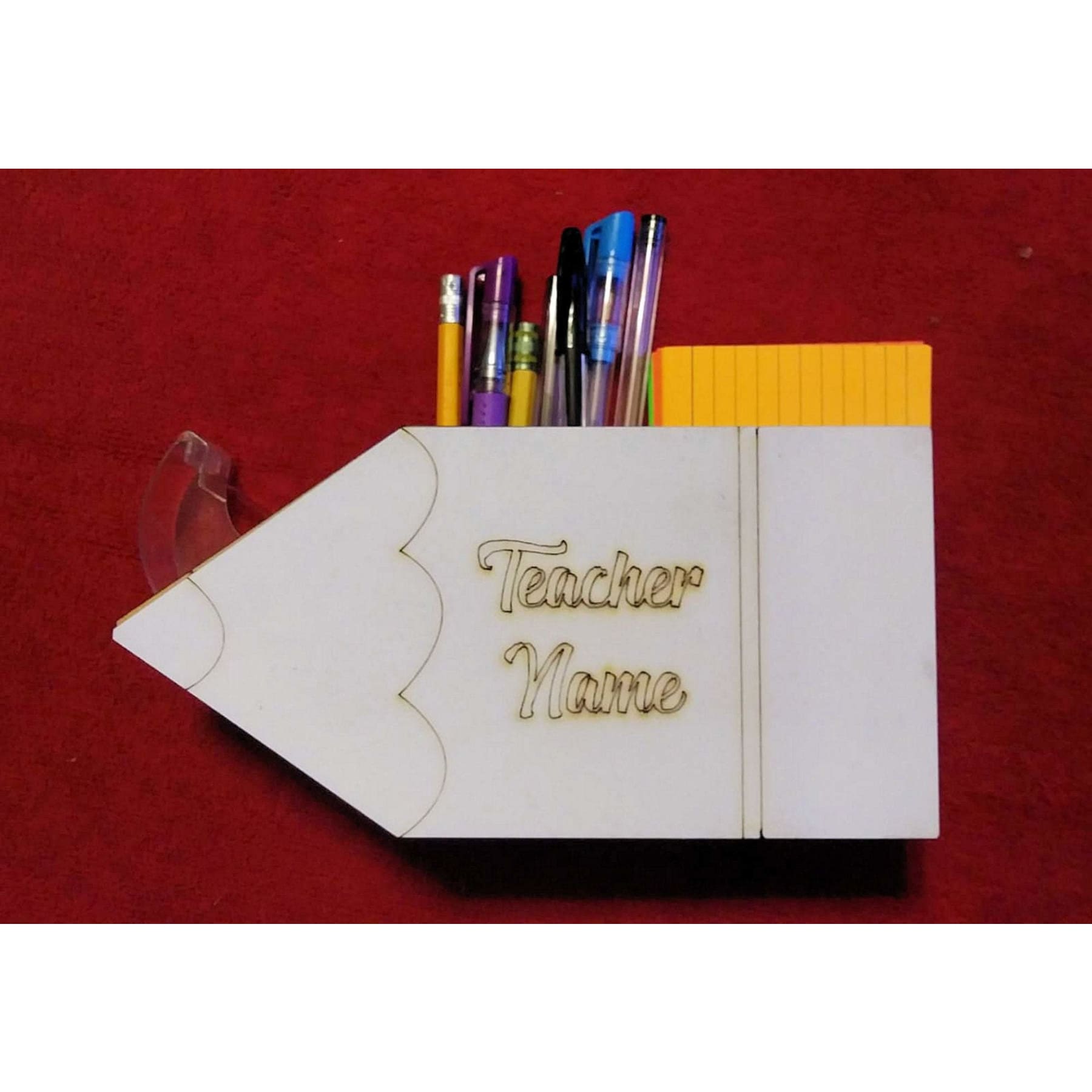 630laser - Teacher Custom Name Appreciation Gift Pen Tape Notes