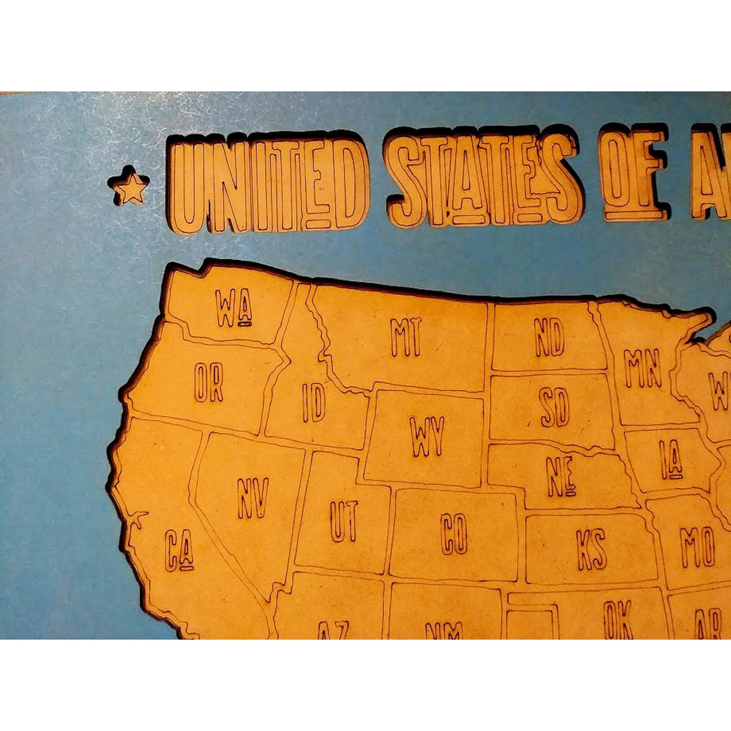USA Map Wall Decor, Places Family has been memorabilia, Wish List