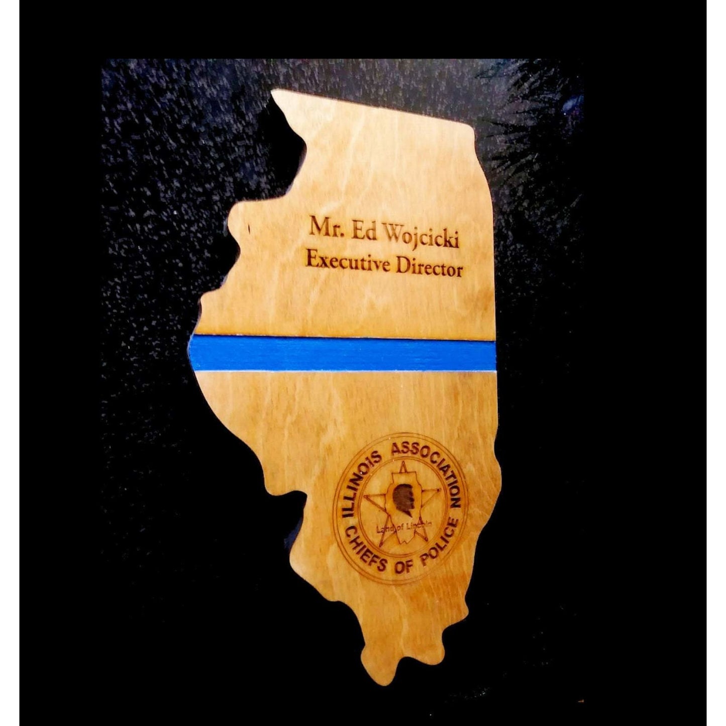 Wood Award, Any State or Shape, custom made with Logo and/or Dedication